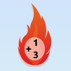 1 + 3; nahoře