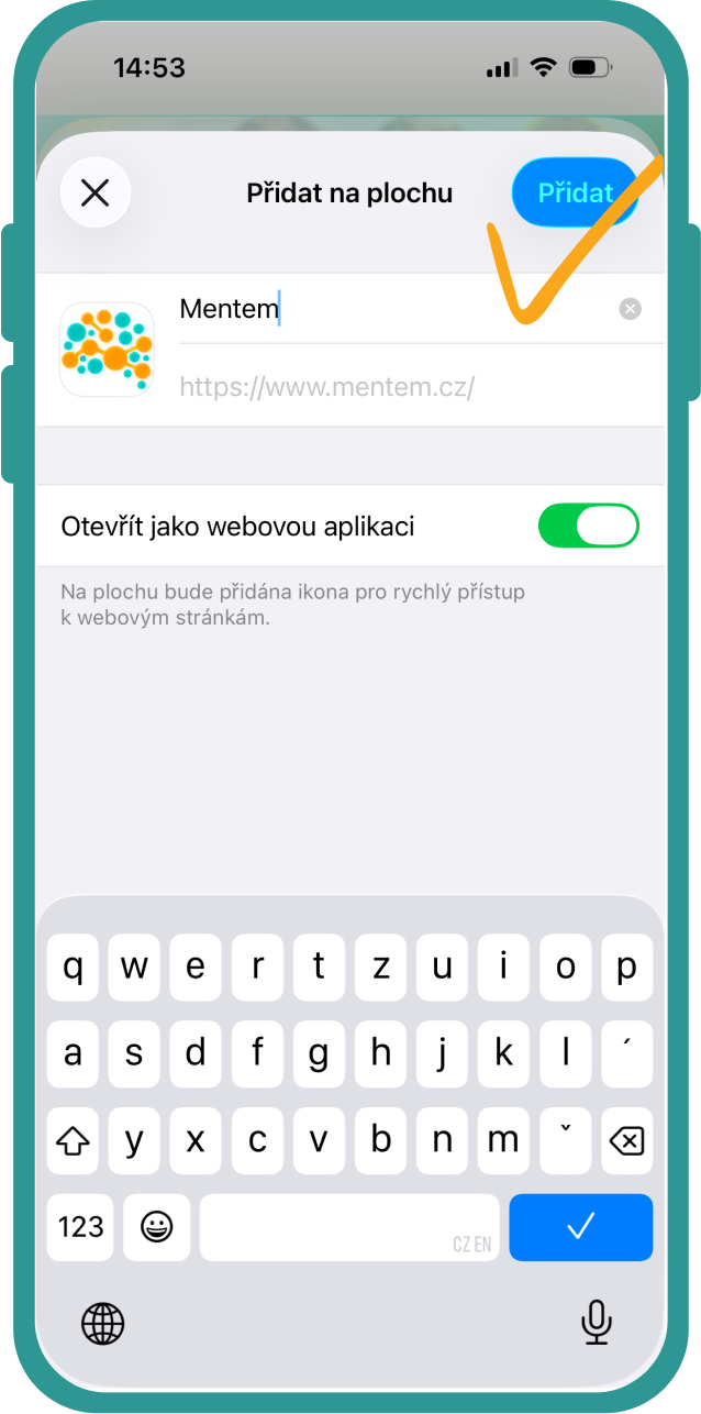 V pravom hornom rohu obrazovky už len potvrďte akciu kliknutím na tlačidlo „Pridať“.